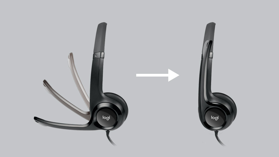 Logitech H390 USB Headset Noise Cancelling Microphone