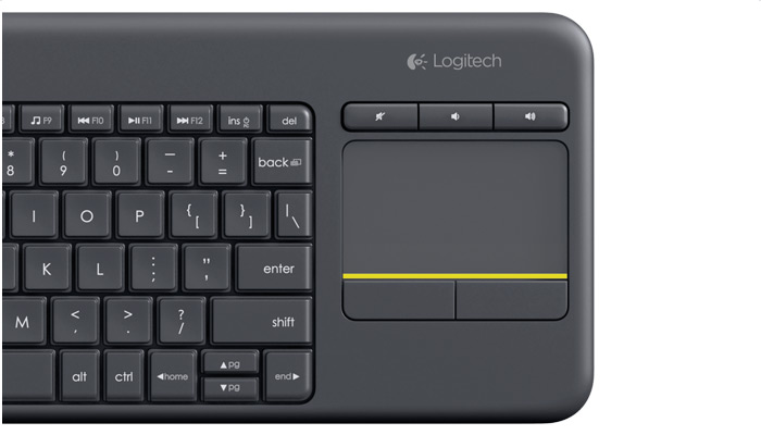 Færøerne tilgivet Jeg har erkendt det Logitech Wireless Touch Keyboard K400 Plus | ConferencingWorks.com