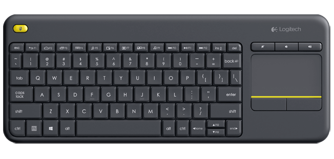 Færøerne tilgivet Jeg har erkendt det Logitech Wireless Touch Keyboard K400 Plus | ConferencingWorks.com