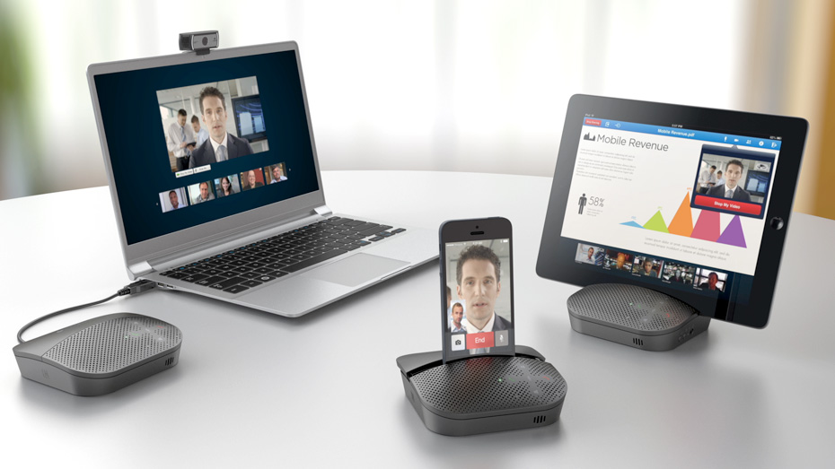 Indirekte Banke rent Logitech P710e Mobile Conferencing Speakerphone | ConferencingWorks.com